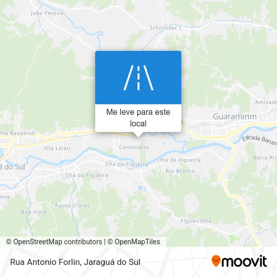 Rua Antonio Forlin mapa