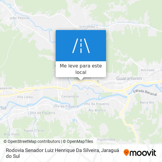 Rodovia Senador Luiz Henrique Da Silveira mapa