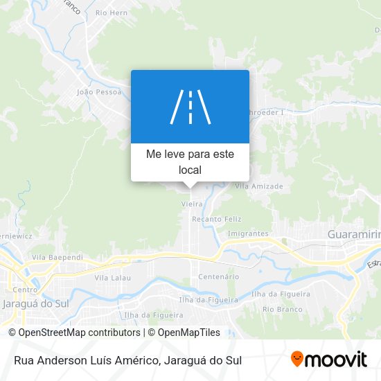 Rua Anderson Luís Américo mapa
