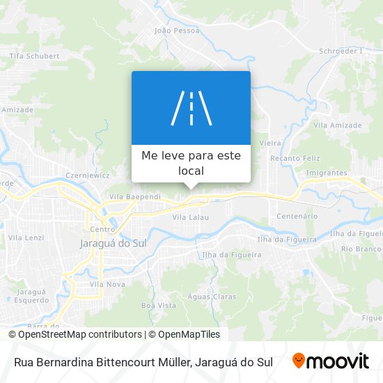 Rua Bernardina Bittencourt Müller mapa