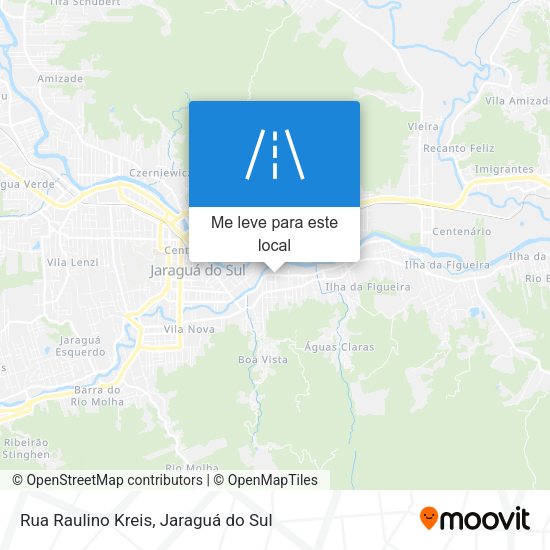 Rua Raulino Kreis mapa