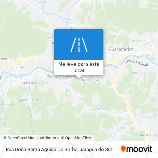 Rua Dona Benta Aguida De Borba mapa