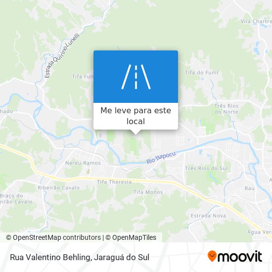 Rua Valentino Behling mapa