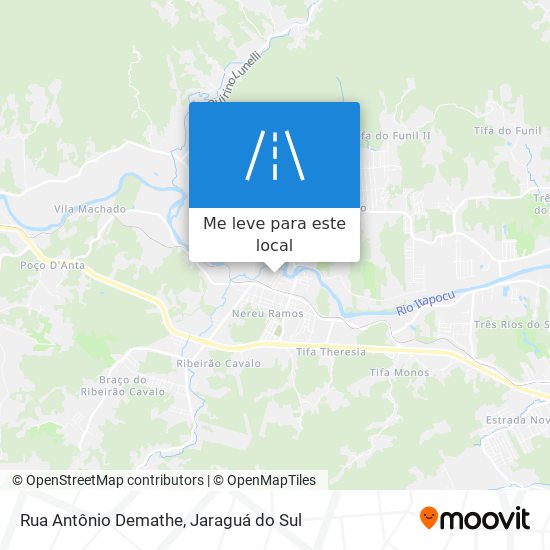 Rua Antônio Demathe mapa