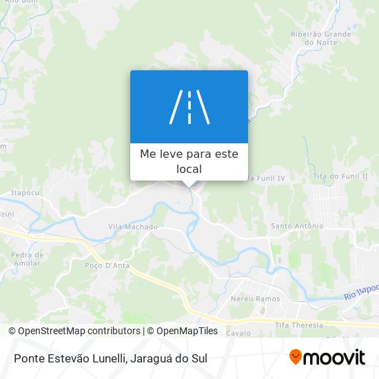 Ponte Estevão Lunelli mapa