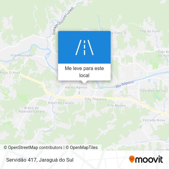 Servidão 417 mapa