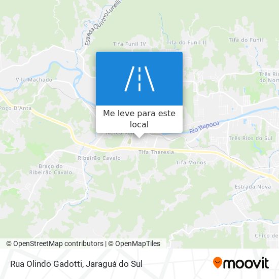 Rua Olindo Gadotti mapa