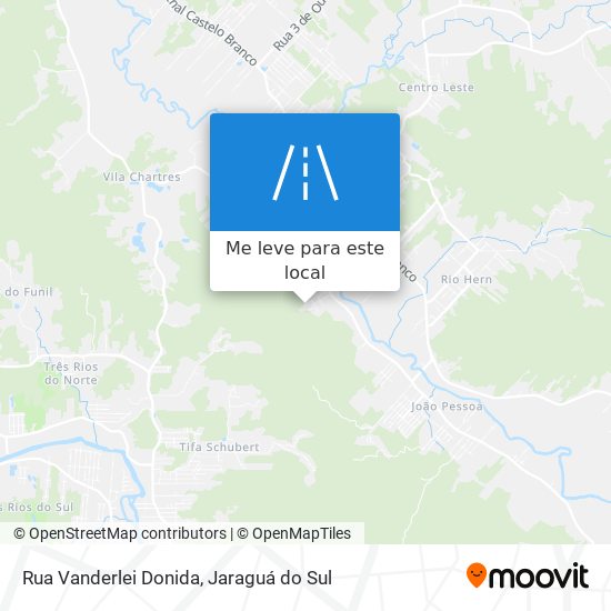 Rua Vanderlei Donida mapa