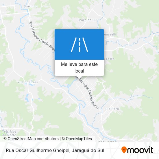 Rua Oscar Guilherme Gneipel mapa