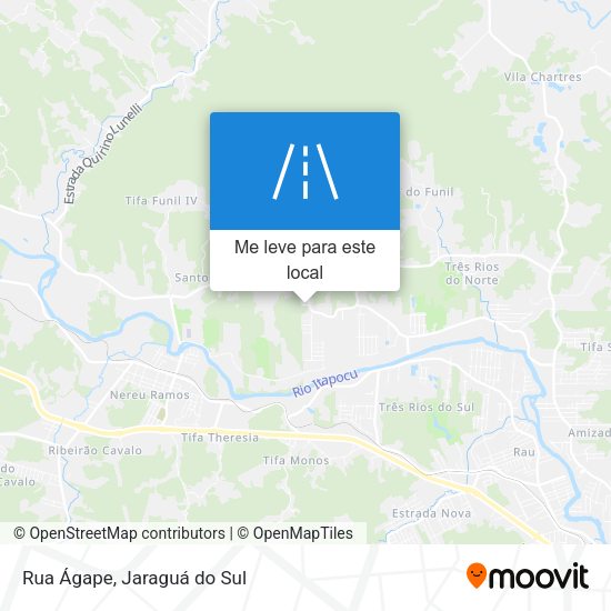Rua Ágape mapa
