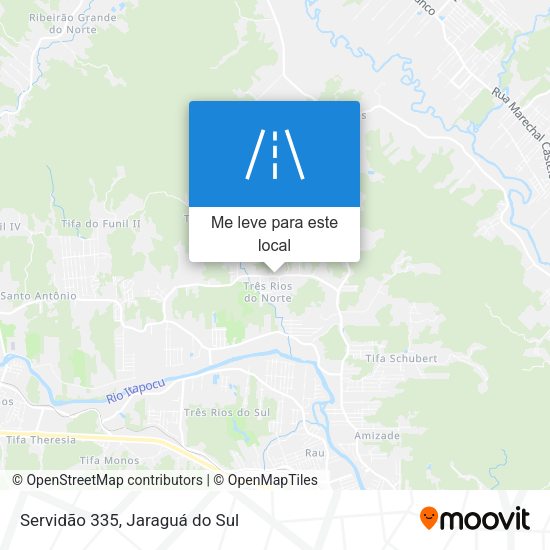 Servidão 335 mapa