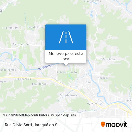 Rua Olivio Sarti mapa