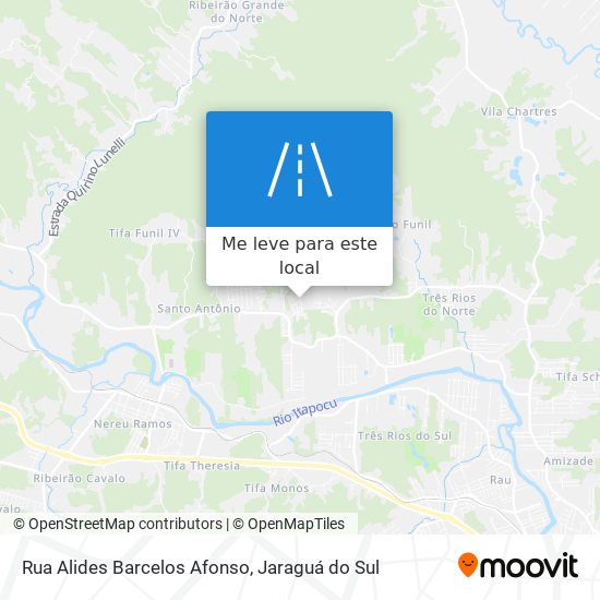 Rua Alides Barcelos Afonso mapa