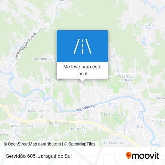 Servidão 605 mapa