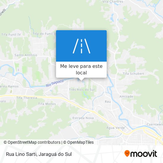 Rua Lino Sarti mapa