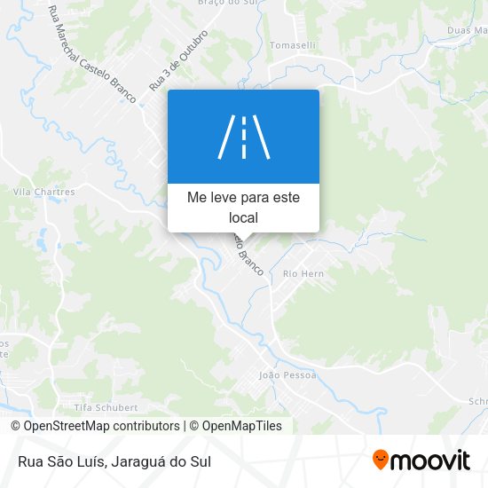 Rua São Luís mapa
