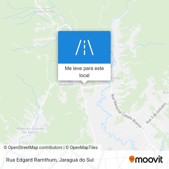 Rua Edgard Ramthum mapa