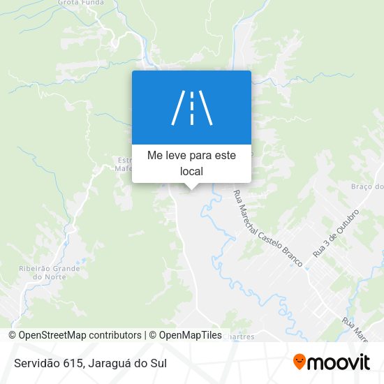 Servidão 615 mapa