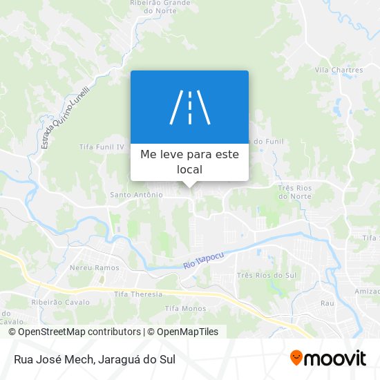 Rua José Mech mapa