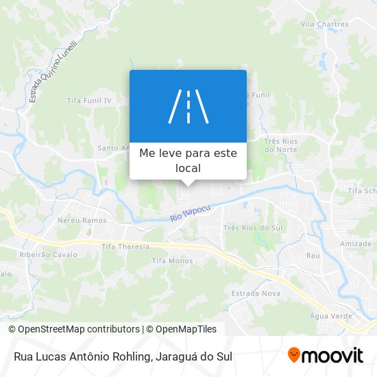 Rua Lucas Antônio Rohling mapa