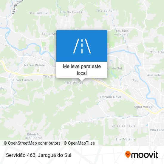 Servidão 463 mapa