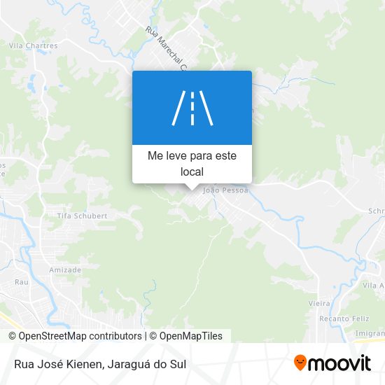 Rua José Kienen mapa