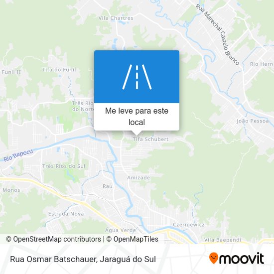 Rua Osmar Batschauer mapa