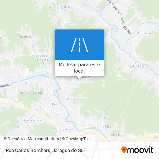 Rua Carlos Borchers mapa