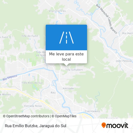 Rua Emílio Butzke mapa