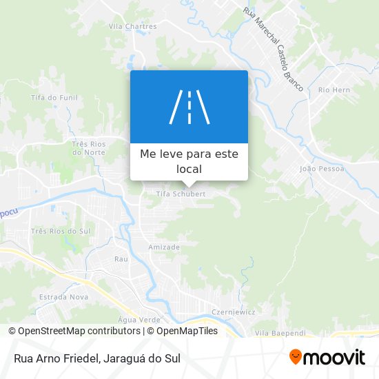 Rua Arno Friedel mapa