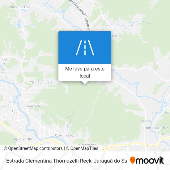 Estrada Clementina Thomazelli Reck mapa