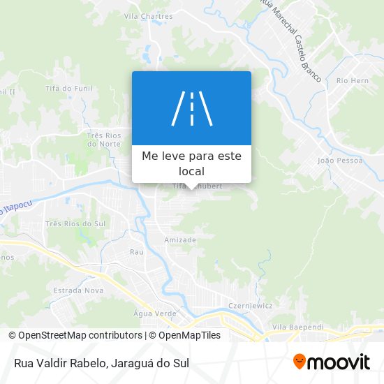 Rua Valdir Rabelo mapa