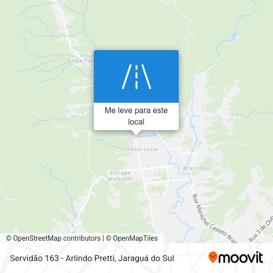 Servidão 163 - Arlindo Pretti mapa