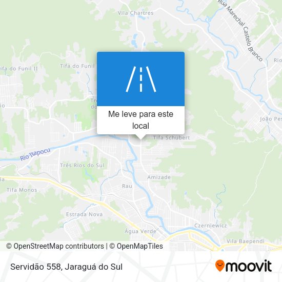Servidão 558 mapa