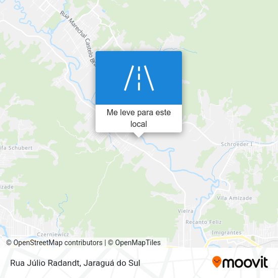 Rua Júlio Radandt mapa