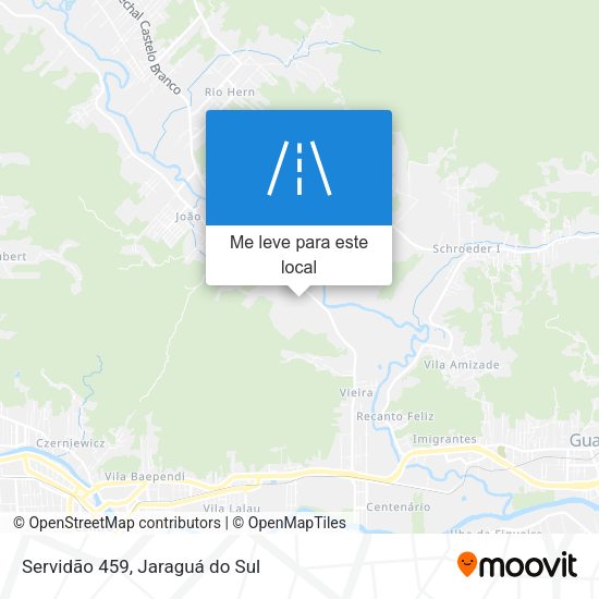 Servidão 459 mapa