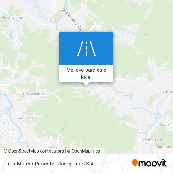 Rua Márcio Pimentel mapa
