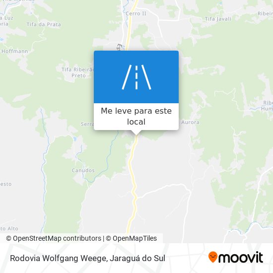 Rodovia Wolfgang Weege mapa