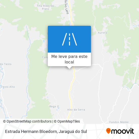 Estrada Hermann Bloedorn mapa