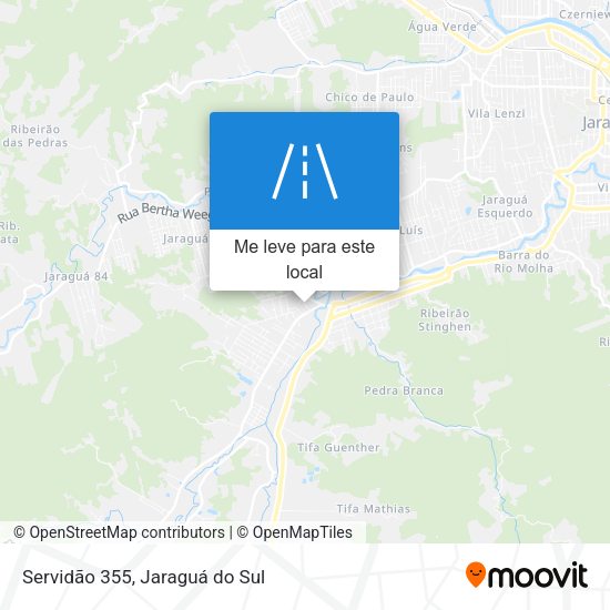 Servidão 355 mapa