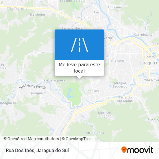 Rua Dos Ipês mapa