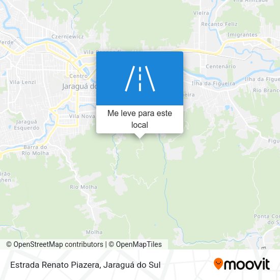 Estrada Renato Piazera mapa