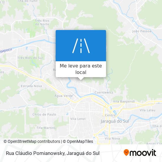 Rua Cláudio Pomianowsky mapa