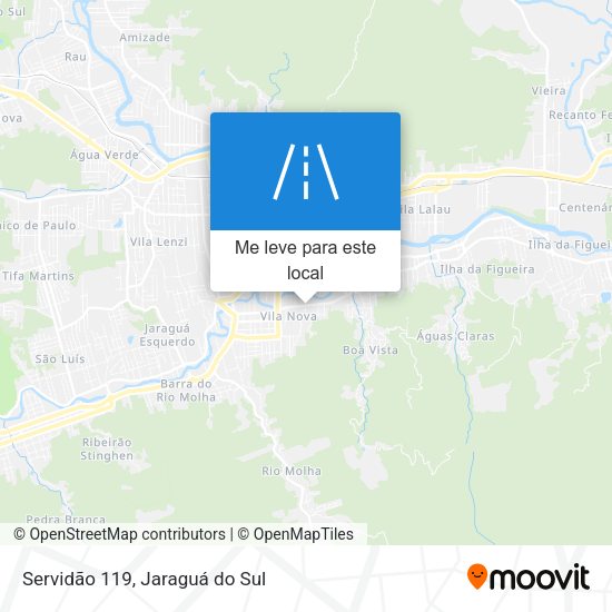 Servidão 119 mapa