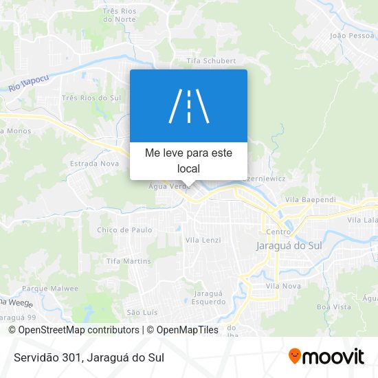 Servidão 301 mapa