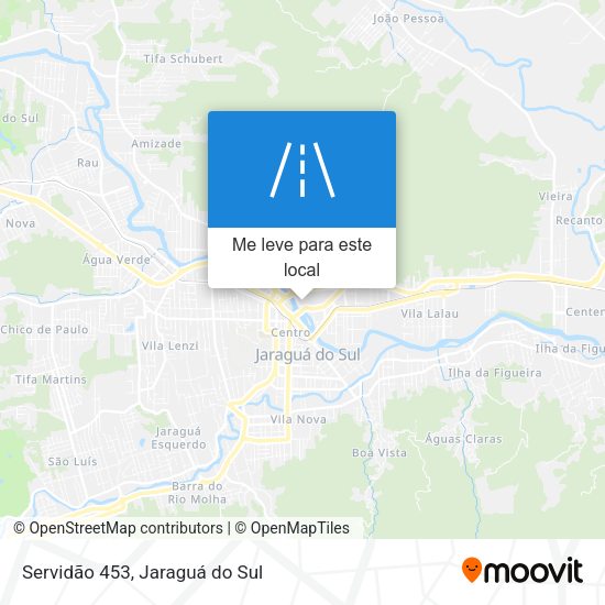 Servidão 453 mapa