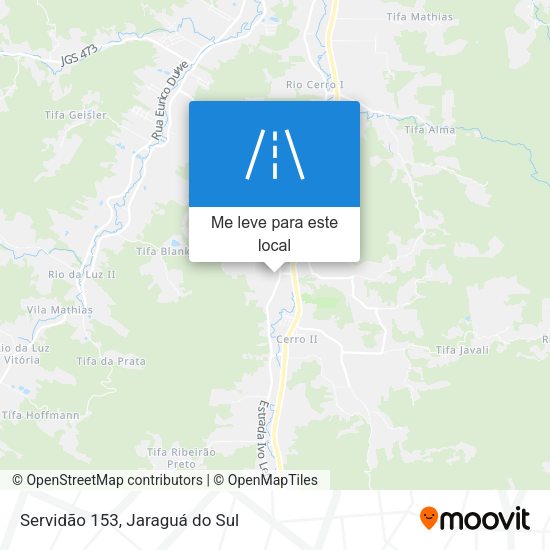 Servidão 153 mapa
