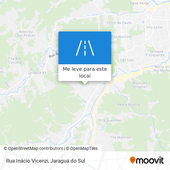 Rua Inácio Vicenzi mapa