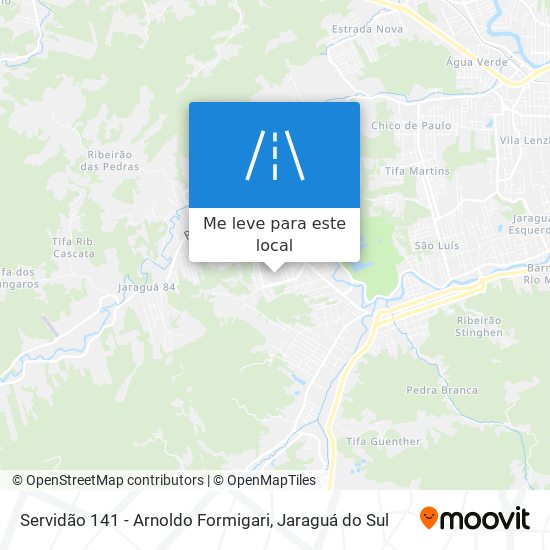 Servidão 141 - Arnoldo Formigari mapa