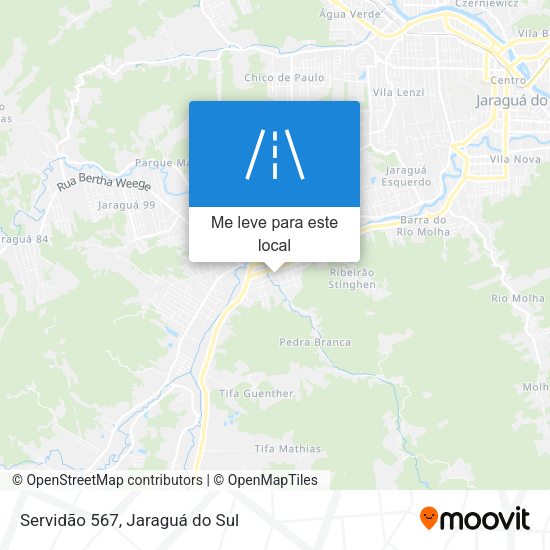 Servidão 567 mapa